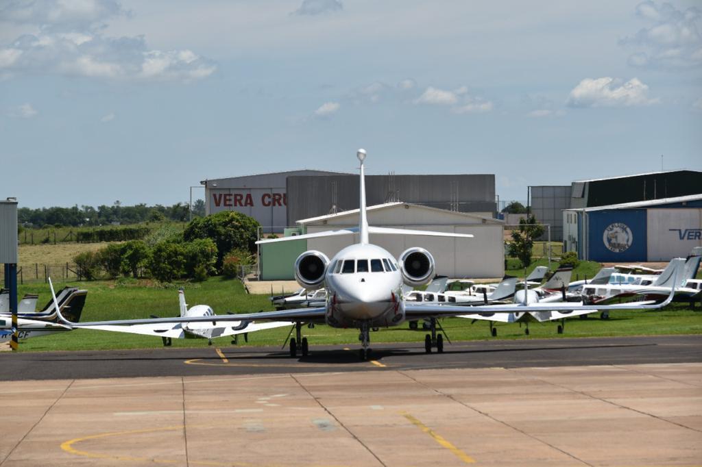 Vista do Aeroporto Estadual Frank Miloye Milenkovich, em Marília/SP