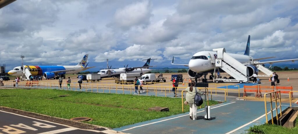 Vista do Aeroporto Estadual Doutor Leite Lopes, em Ribeirão Preto/SP