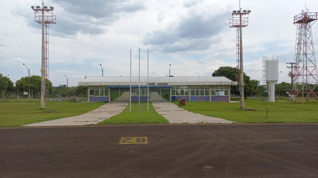 Vista do Aeroporto Regional Comandante Luiz Gonzaga Lutti, em Avaré/SP